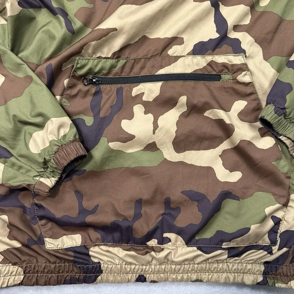 The North Face Camo Anorak Pullover Windbreaker Jacket Men's Small Hooded